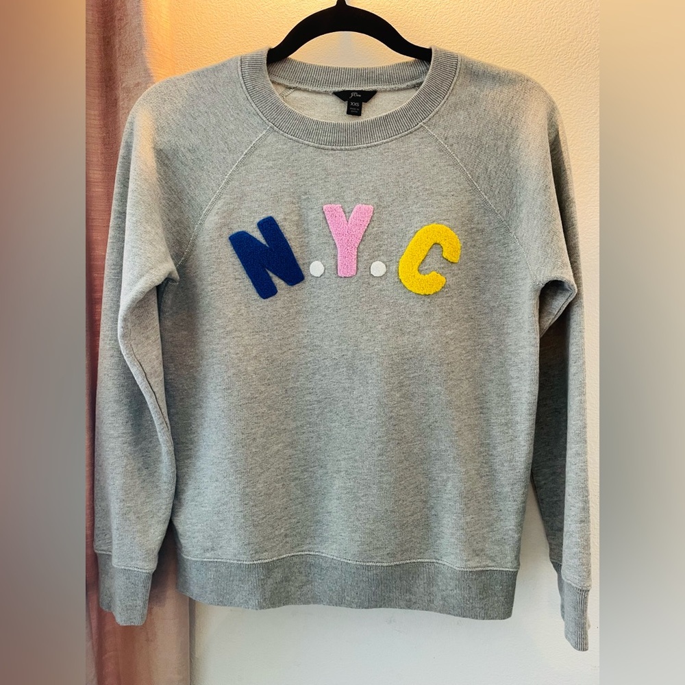 J.Crew sold out NYC Varsity Letter Sweatshirt size XXS